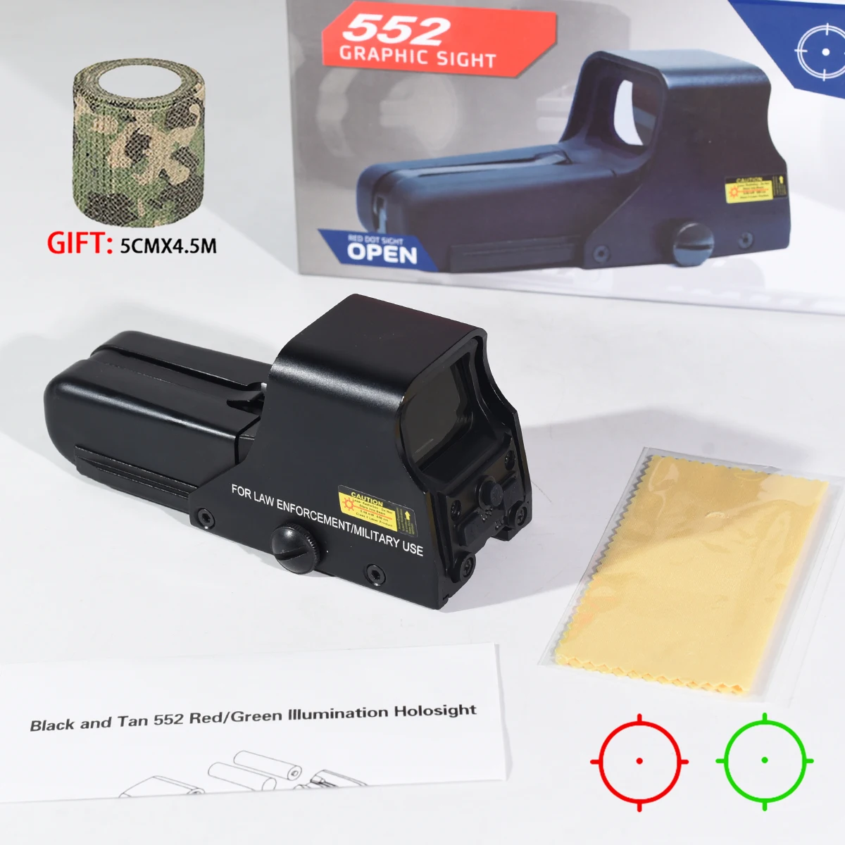 558 البصر المجسم 553 551 نطاق النقطة الحمراء 556 تكتيك الادسنس الصيد كوليماتور الأحمر الأخضر نقطة البصر 20 مللي متر الإفراج السريع جبل