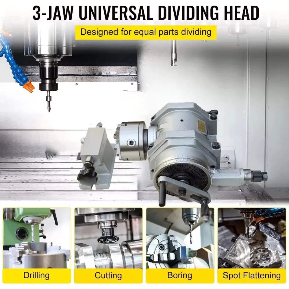 High precision F11-125A universal dividing head rotary table for milling workpiece