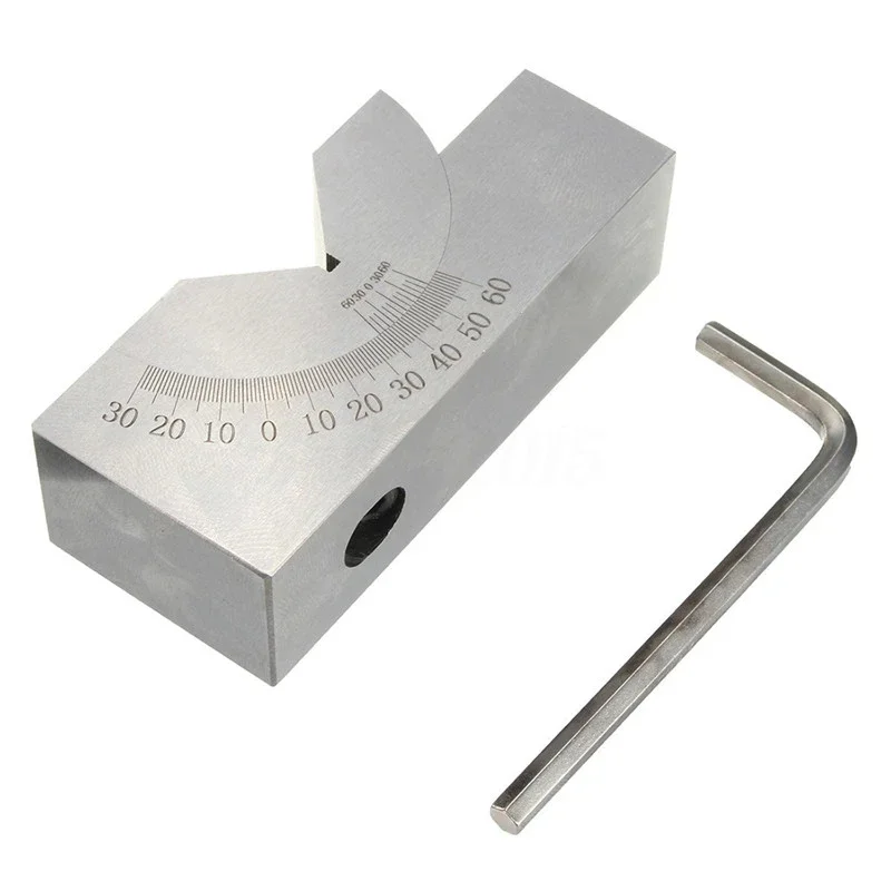 Measuring Milling Machine Precision Parts Adjustable Pad 0/30/60 Angle Gauge V Block Angle Block