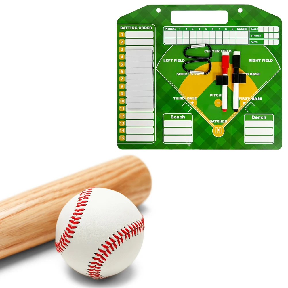 Magnetic Baseball Lineup Board Dry Erase Baseball Lineup Cards Baseball/Softball Lineup Board Baseball Coaching Accessories