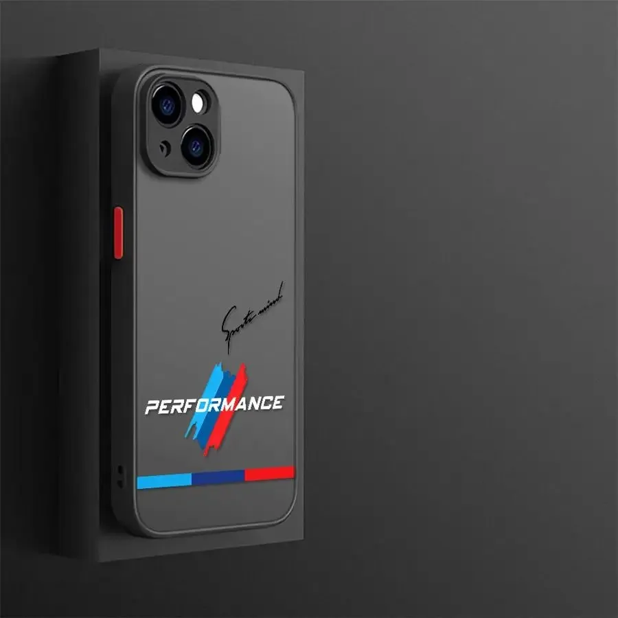 Capa de telefone para logotipo azul vermelho iphone 17 16e 16 15 14 13 12 11 mini pro air max x xr xsmax 7 8 6 6s plus capa traseira transparente fosca