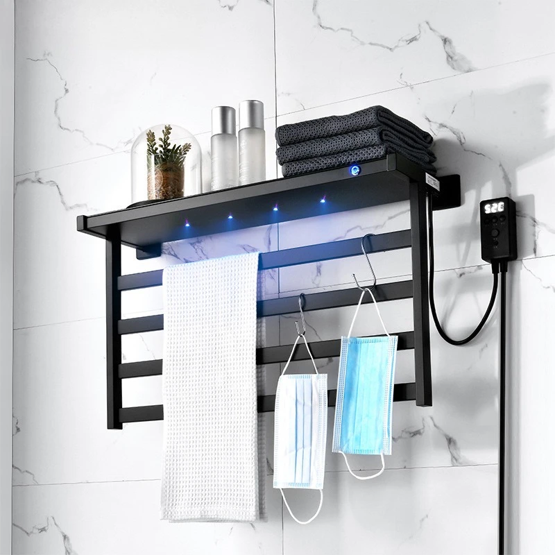 رف تجفيف ذكي من ألياف الكربون رف مناشف كهربائي