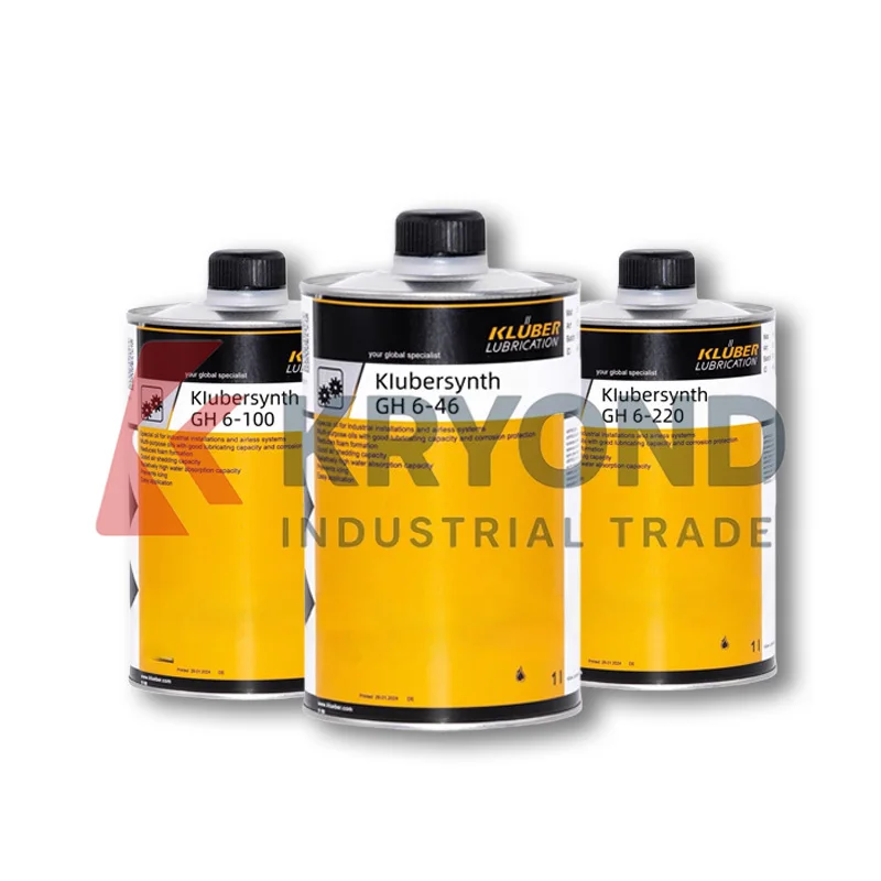 Kluber Klubersynth GH 6 Series Synthetic Gear Oil ISO VG 22 To 1500 for Industrial Gearbox High Load Long Life and Efficiency