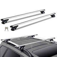 VEVOR Universal Roof Rack Cross Bars Aluminum Roof Rack Crossbars Fit Raised Side Rail 90KG Load Capacity Adjustable Crossbars