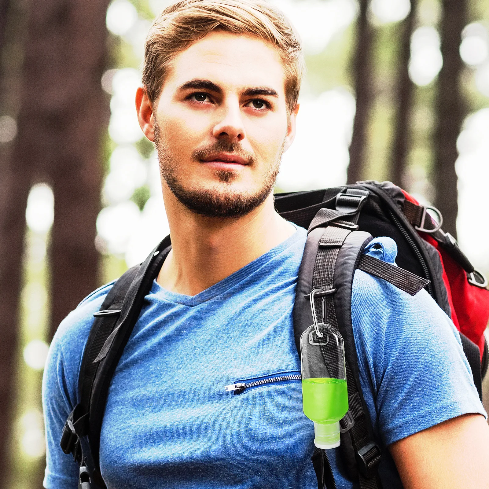 

Carabiner Travel Bottles Refillable Leak-Proof Empty Containers For Outdoor Sports Subpackage Storage Hook Keychain Makeup