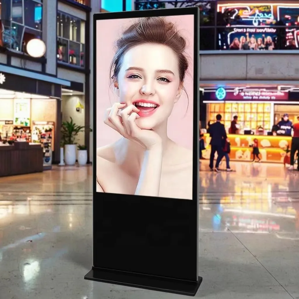 43 Inch Android Floor Standing Digital Signage Advertising Display for Retail Store, Shopping Mall and Restaurant Promotion