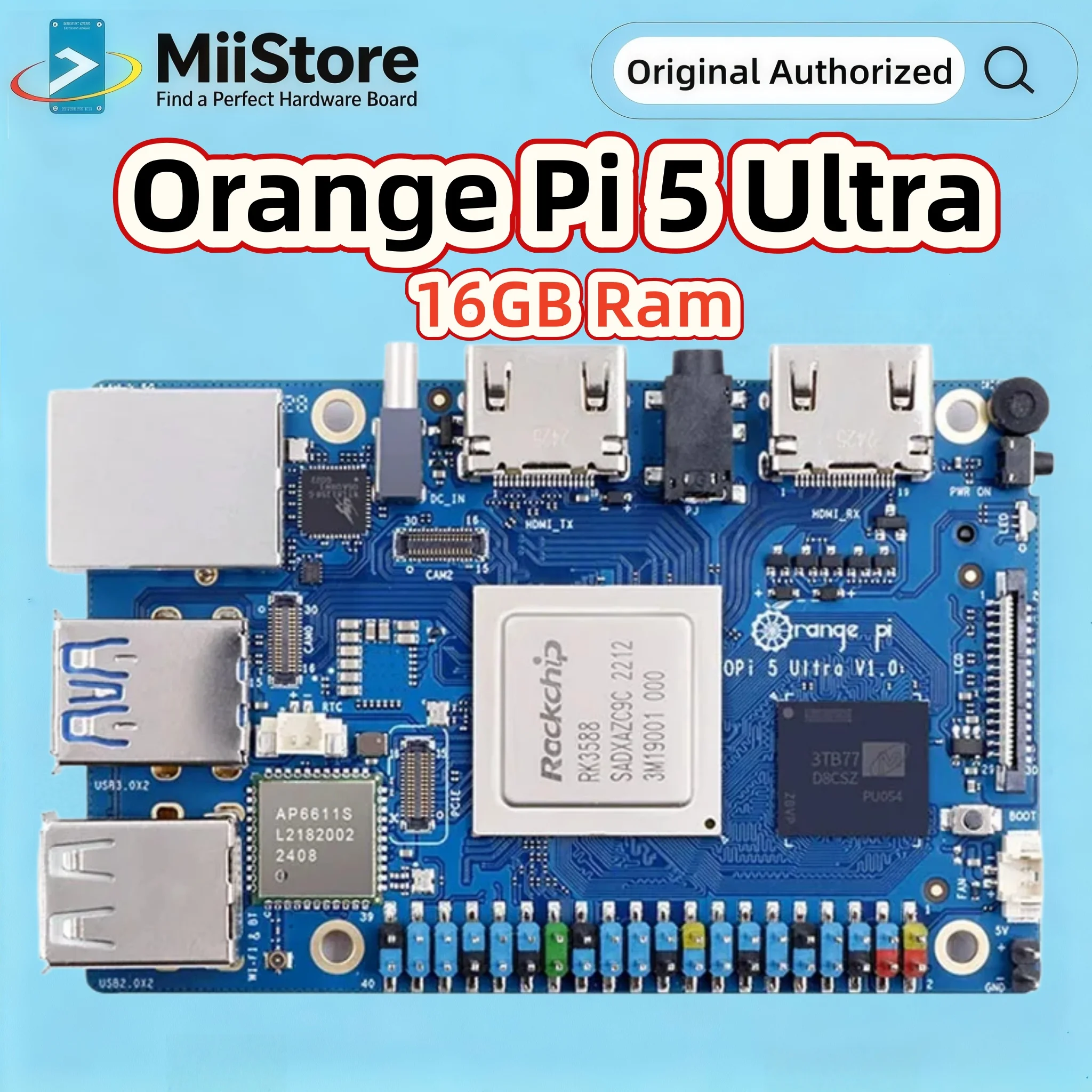 Orange Pi 5 Ultra, RAM LPDDR5  - Rk3588 Mini Pc Board ulasan dan harga