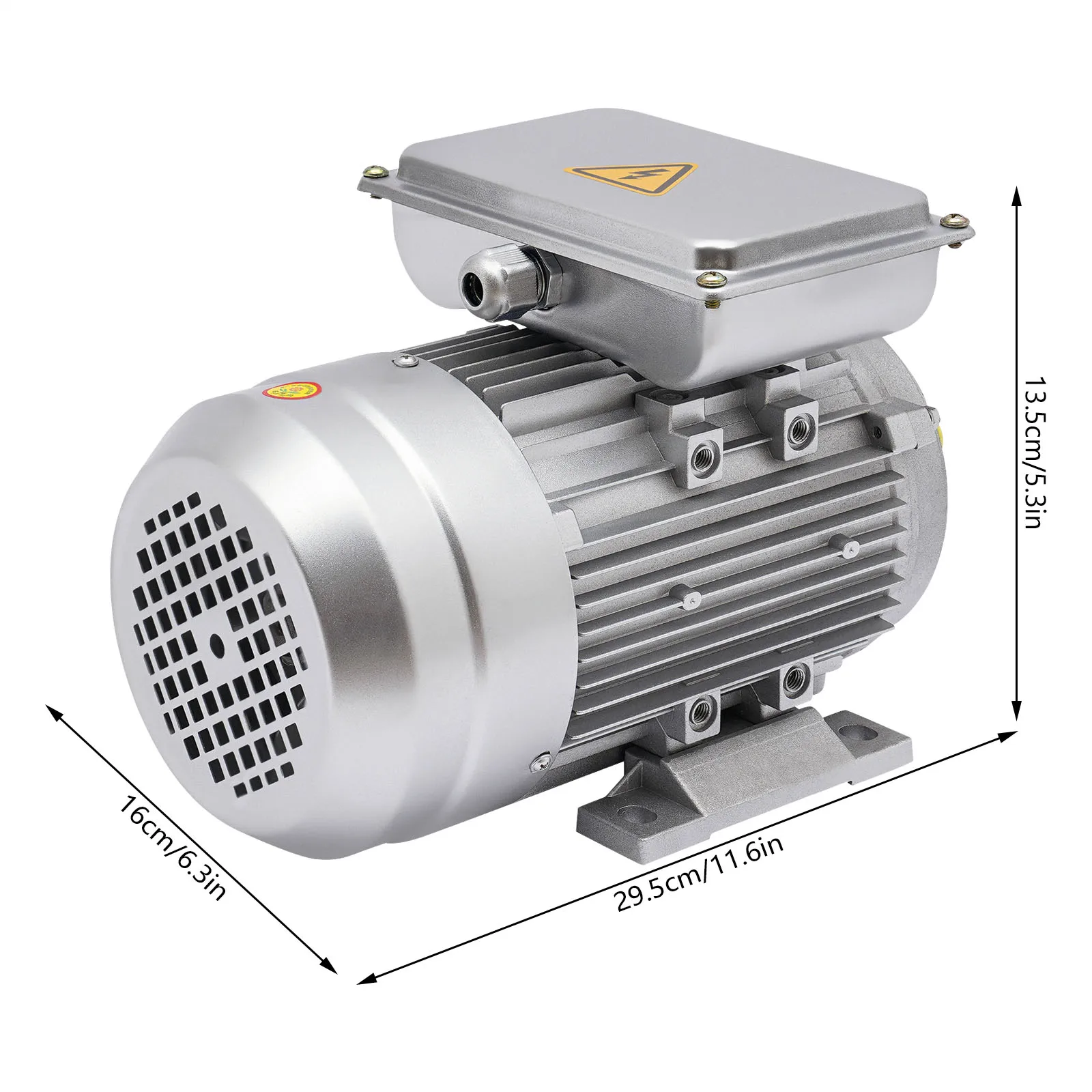 1HP 750W Single Phase High-power Aluminum Shell Pure Copper Coil Electric Motor 1380 Rpm Good Heat Dissipation