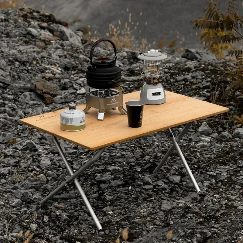 MOUNTAINHIKER 야외 캠핑 2/3 접이식 테이블 휴대용 빠른 수납 책상 식사용 피크닉 바베큐 테이블