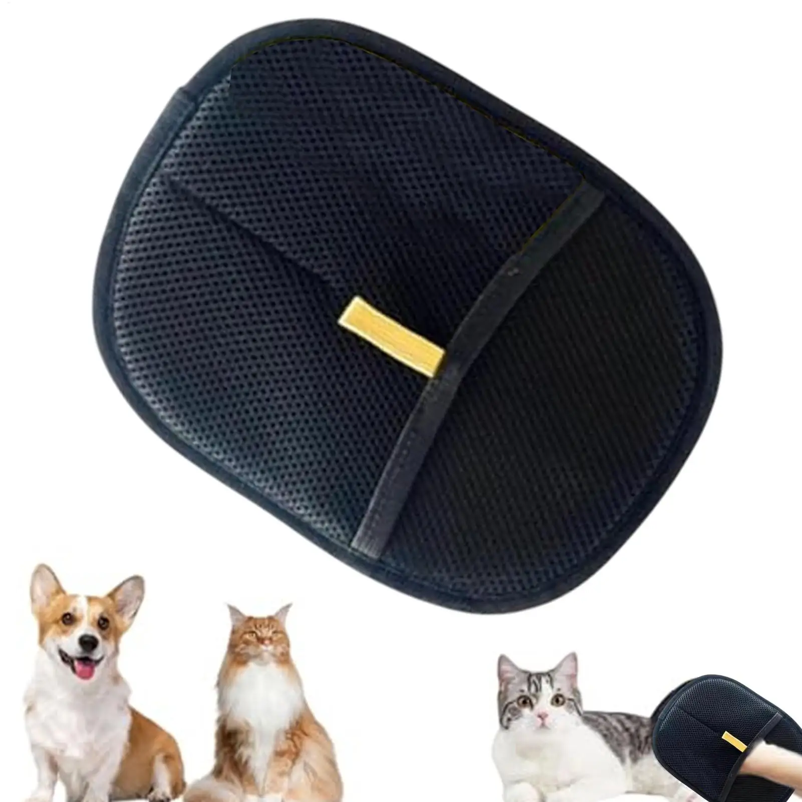 Pet Hair Remover Glove Double Sided Brush For Dogs Cats Double-sided Reusable Pet hair static removal gloves beauty gloves ﻿