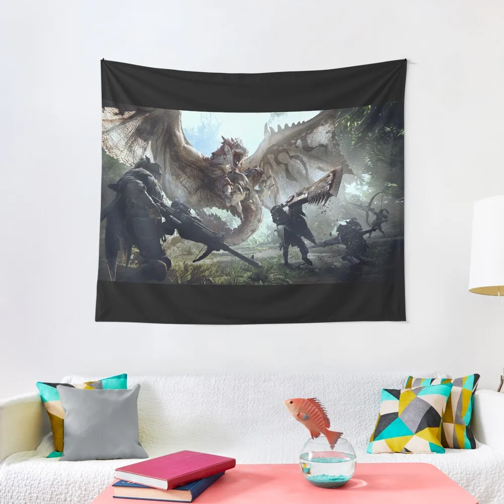 

Monster Hunter World Rathalos Tapestry Home Decorating Wall Hanging Decoration Pictures Room Wall Decorative Wall Tapestry