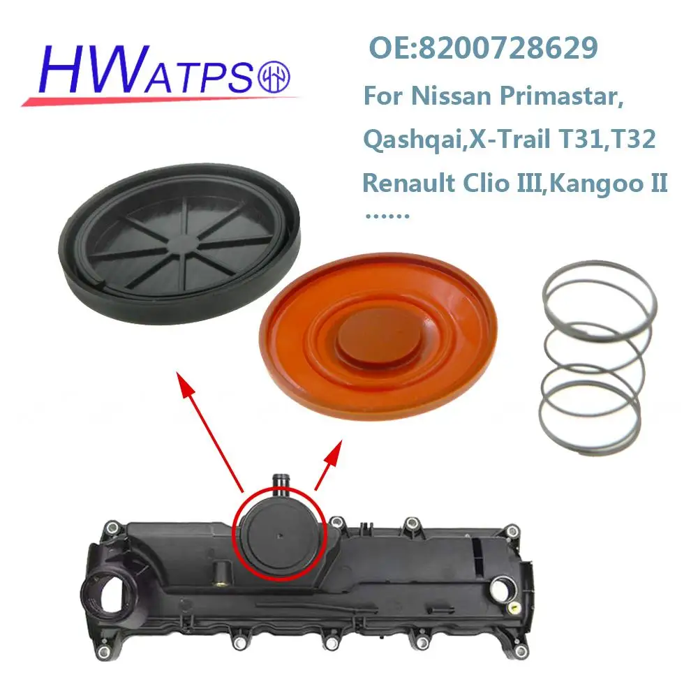 For Nissan Primastar Qashqai X-Trail T31 T32 Note I Renault Clio III Van Kangoo Modus Engine Valve Cover 8200673395 8200728629