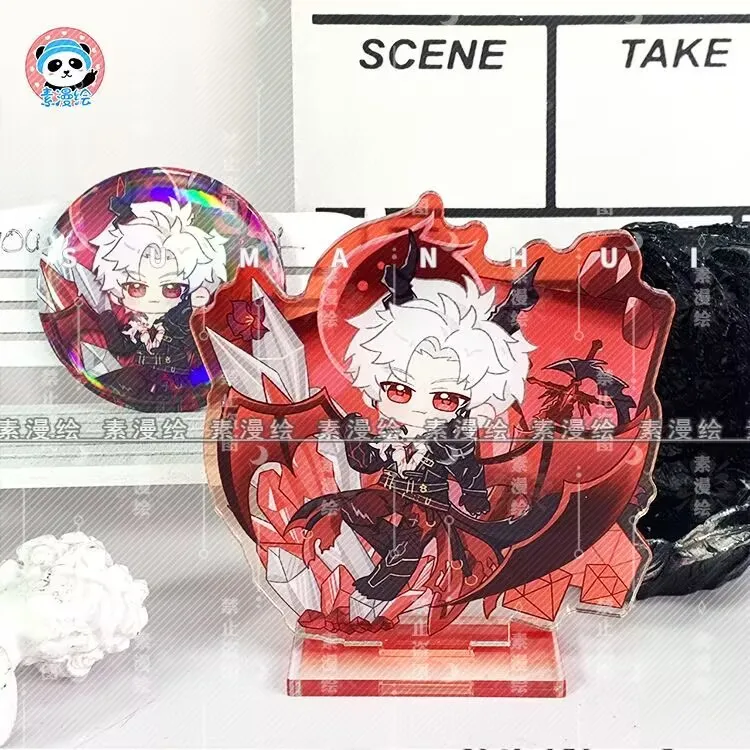 Periférico "Amor y Espacio Profundo" Sylus Qin Che fan art stand, insignia y insignia de pecho en forma de tirón adorno de escritorio acrílico