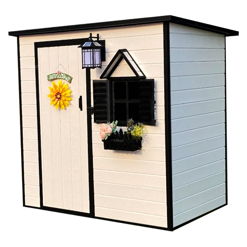 

6.1x6.4FT Outdoor Metal Garden Storage Shed with Floor Base, mental Steel Construction,Weather Resistant Garden Storage Solution