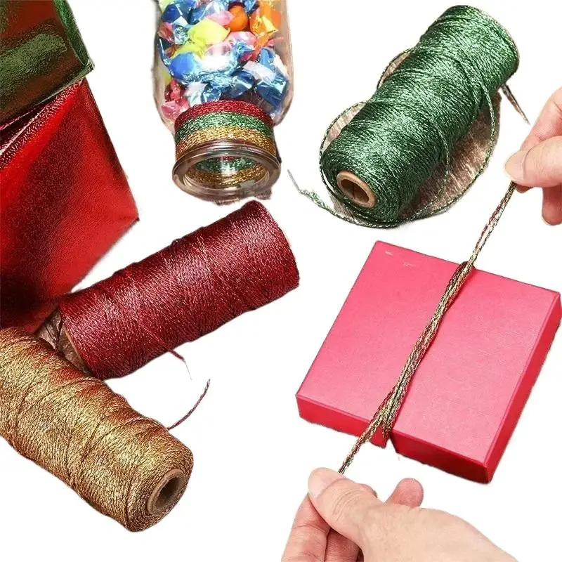 1,5 mm 100 Meter farbiges Makramee-Seil, Band, Schleifen, Bastelzubehör, DIY-Geschenkverpackung, Nähgarn, gedrehter Faden, Textildekoration – Detail 10