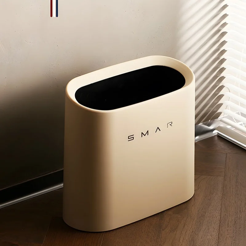 Factory Bathroom Corner Trash Bin Domestic Toilet Simple Living Room and Kitchen Bedroom Luxury Light Luxury Double Layer Large