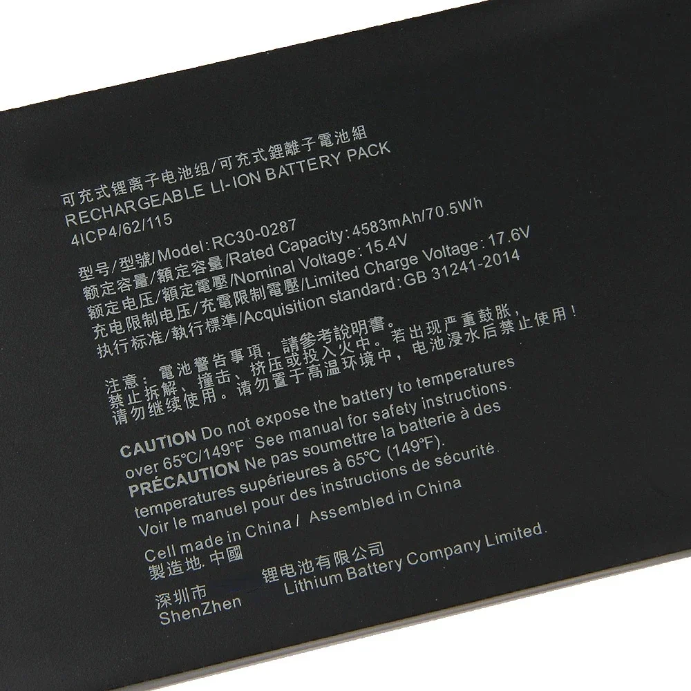 

Сменный аккумулятор для Razer Blade Pro 17 2019 RTX 2080 RZ09-03297 Max-Q 4583 мАч