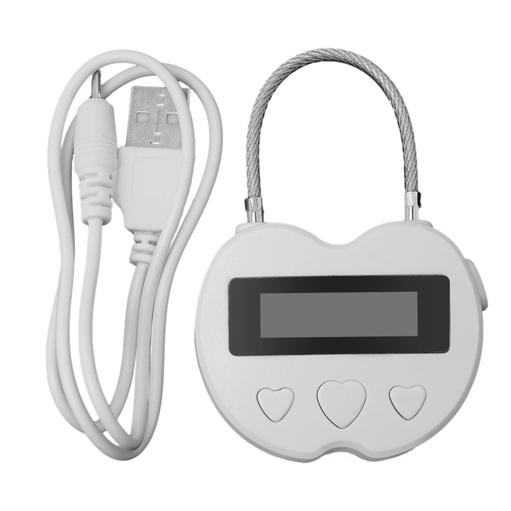 Nice Portable For Airport And Travel Security Smart Time Lock Rechargeable Useful With LCD Display 30 Grams ABS