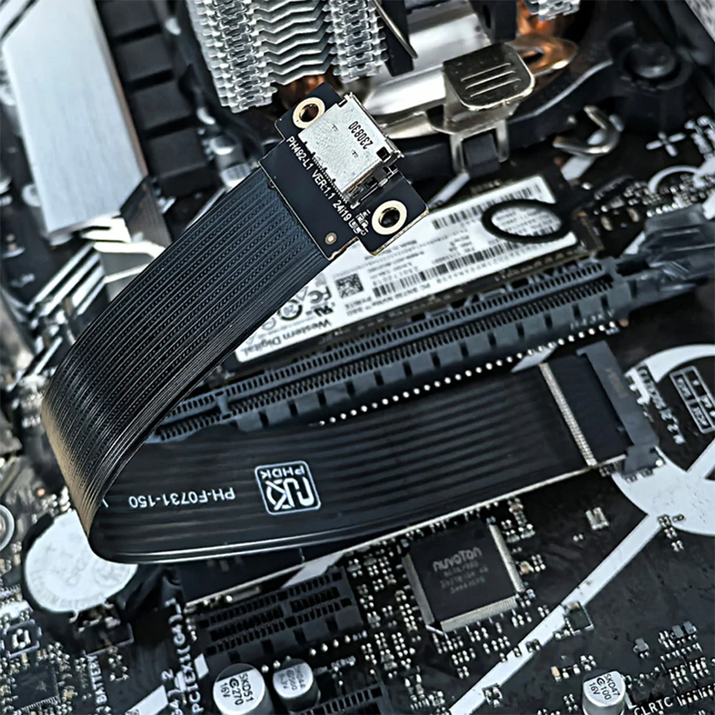 M.2 NVMe إلى Oculink SFF-8611 SFF-8612 أنثى المقبس تمديد كابل كابل لنقل مستقر في ألعاب الكمبيوتر