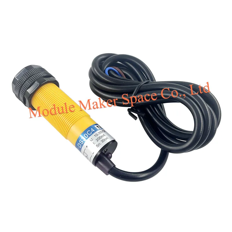 M18 Photoelectric Sensor Switch Diffuse Reflective NPN NO 10cm 30cm Detection E3F-DS10C4 E3F-30C4 E3F-C1 E3F-10P E3F-30P1