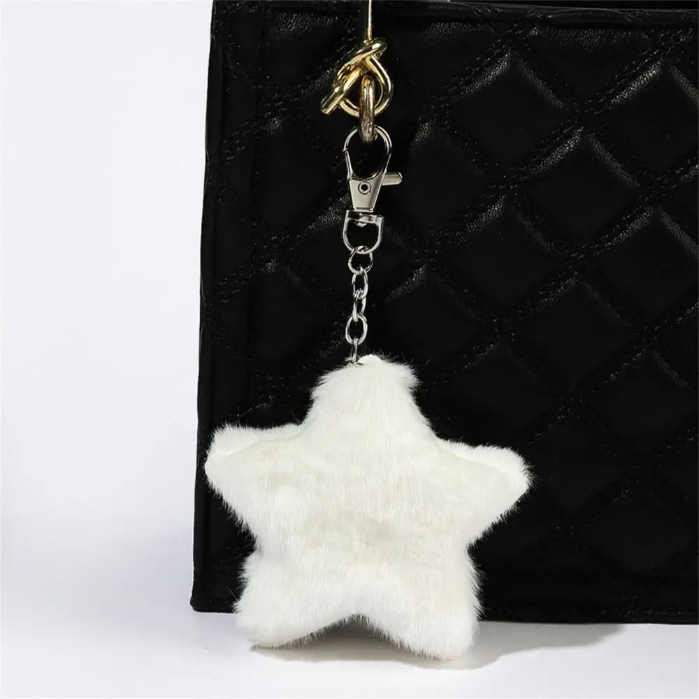 

Furry Star Doll Star Plush Pendant Five-pointed Bag Pendant Pentagram Hairball Pompom Fluffy Soft Star Key Chain Handbag