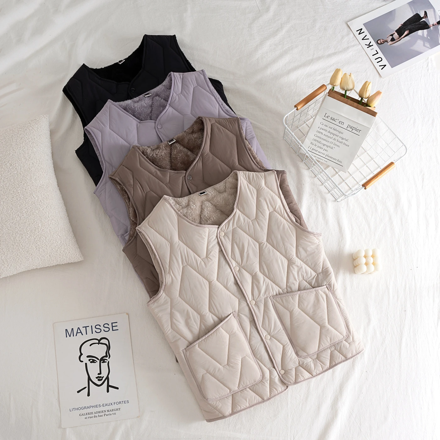 

New Autumn Winter Lightweight down Cotton Vest Men's ort Sle Button Warmth Base Layer Student ort Coat of Arms