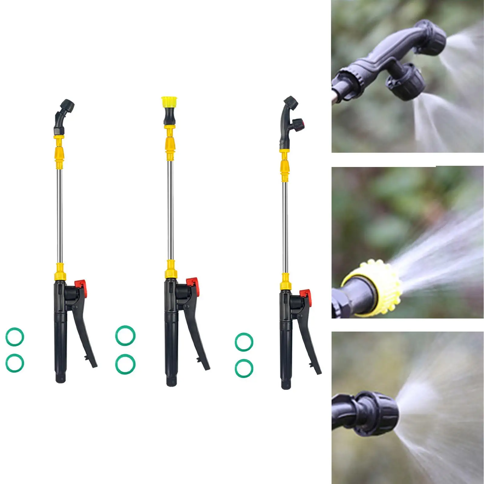 Retractable Rod Watering High Pressure Ergonomic Steel 1.48-2.62ft Watering Can Extension Rod for Plants