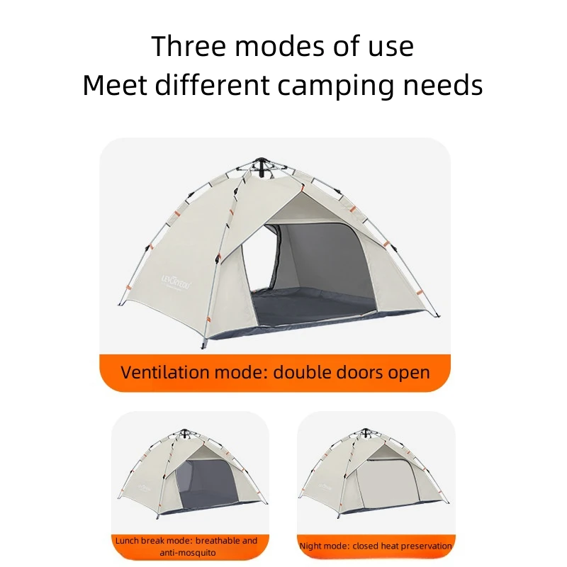 2-4 People Outdoor Tent Fully Automatic Mosquito Proof Sunshade Sunshade Outdoor Camping Tent Quick Opening And Foldable Tent