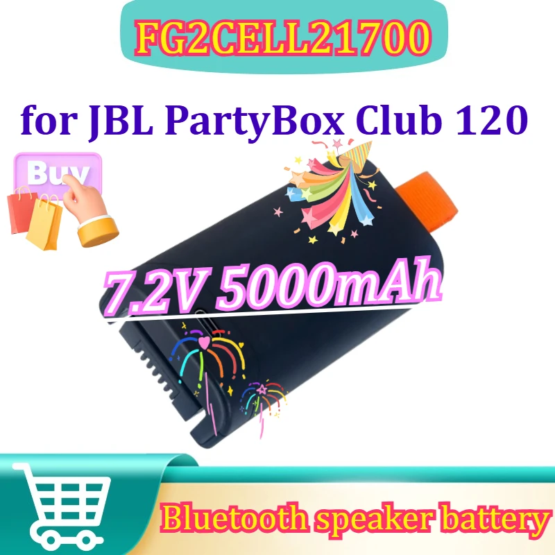 

Аккумулятор FG2CELL21700 7.2V 5000mAh - Зарядка Type-C для колонки JBL PartyBox Club 120