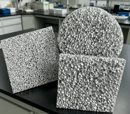 Custom Porous Aluminum Metal Foam Sheet Soundproof Acoustic Heat Insulation Open Closed Cell for Scientific Research