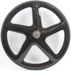 Full Carbon Fiber Bike Wheelset with Hub 700C 5 Spokes Clincher Rim Fixed Gear Track Road Bicycle 3K UD 12K Full Carbon Newest