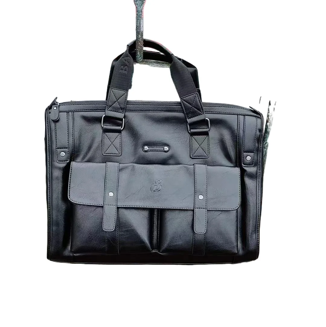 

2026 Новый роскошный деловой мужской портфель из спилка, мужская сумка на плечо, брендовая мужская сумка-мессенджер, дорожная сумка для компьютера 15,6 дюйма