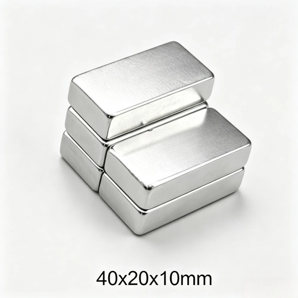 40x20x10 Quadrate Powerful Magnets Strip DIY Permanent Magnetic 40x20x10mm Super Powerful Neodymium Magnet 40*20*10 mm