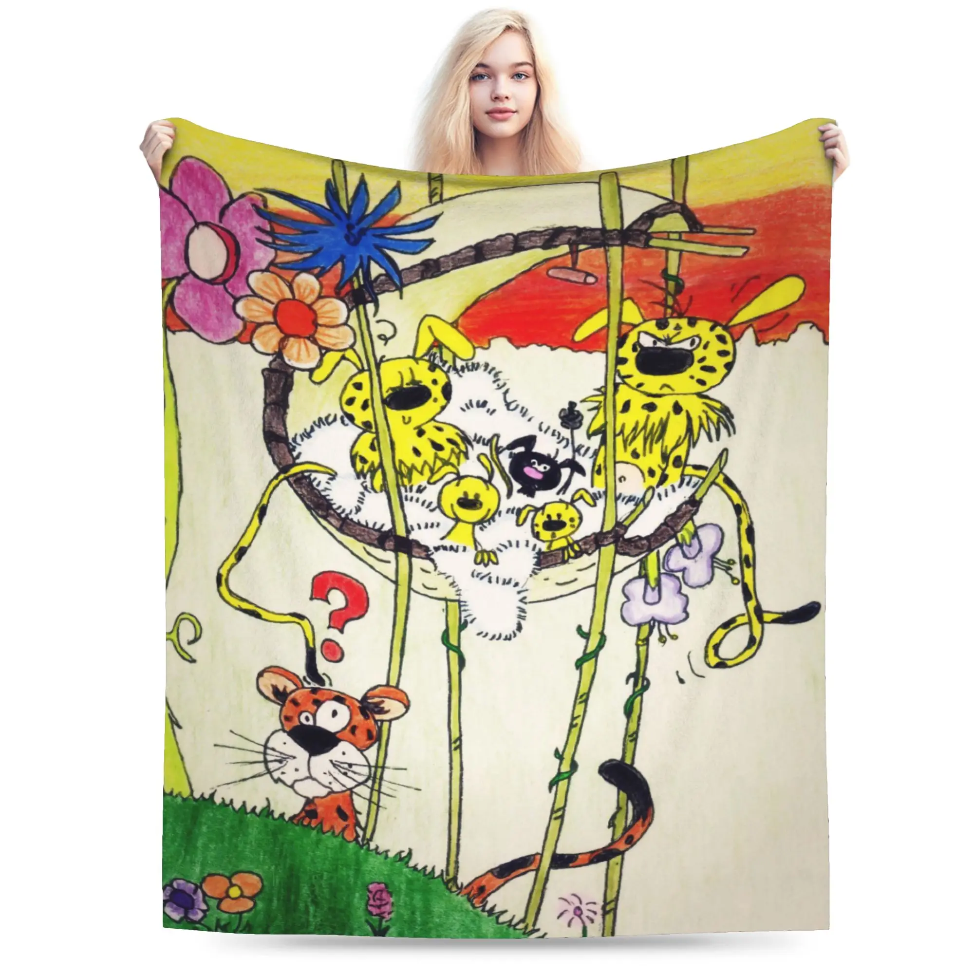 Marsupilamis Accessories Blankets Soft Fleece  Throw Blanket Comfortable Bedspread