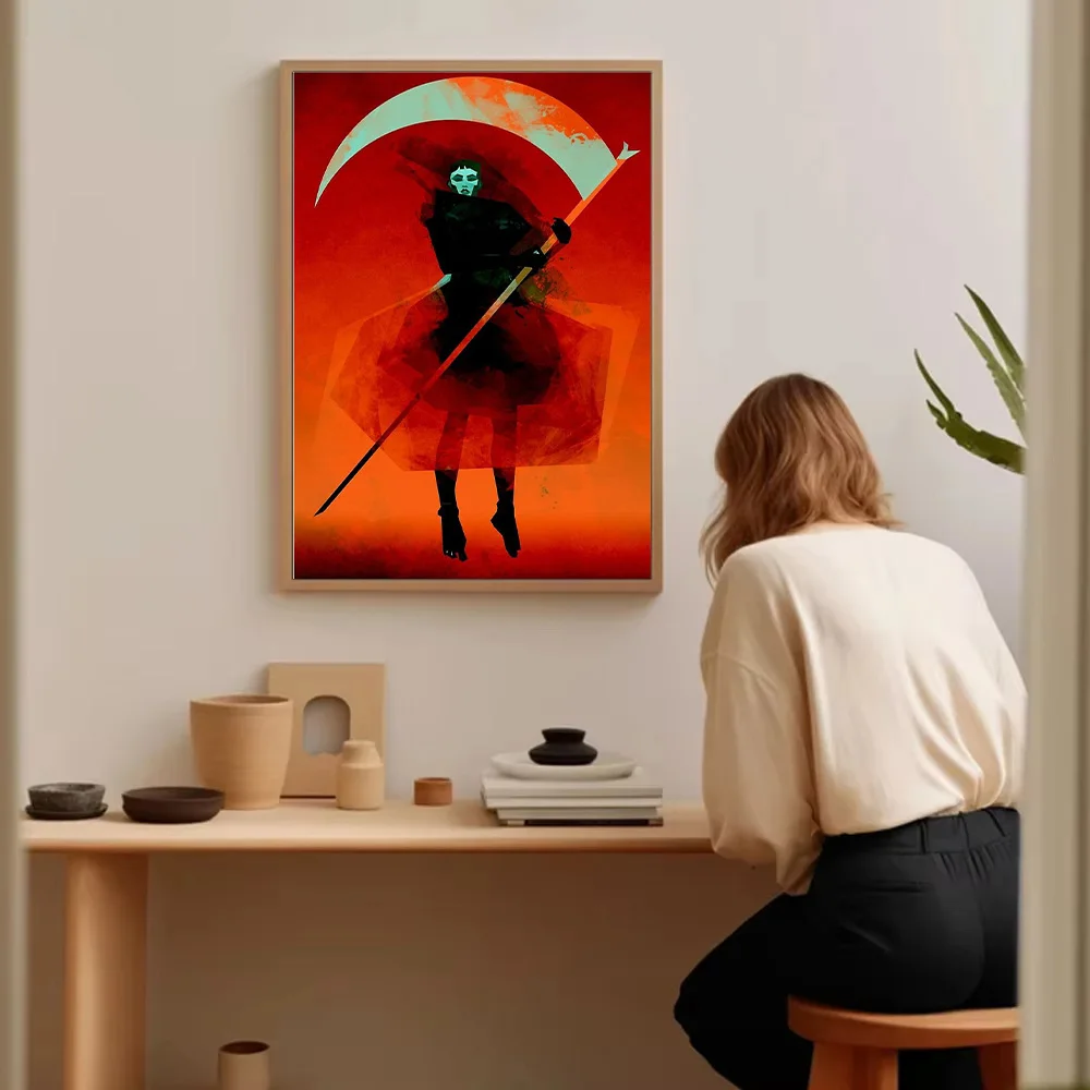 باطني الساموراي قماش جدار الفن اليابانية المحارب زن ديكور النينجا أنيمي المشارك طباعة المناظر الطبيعية الروحية اللوحة #5