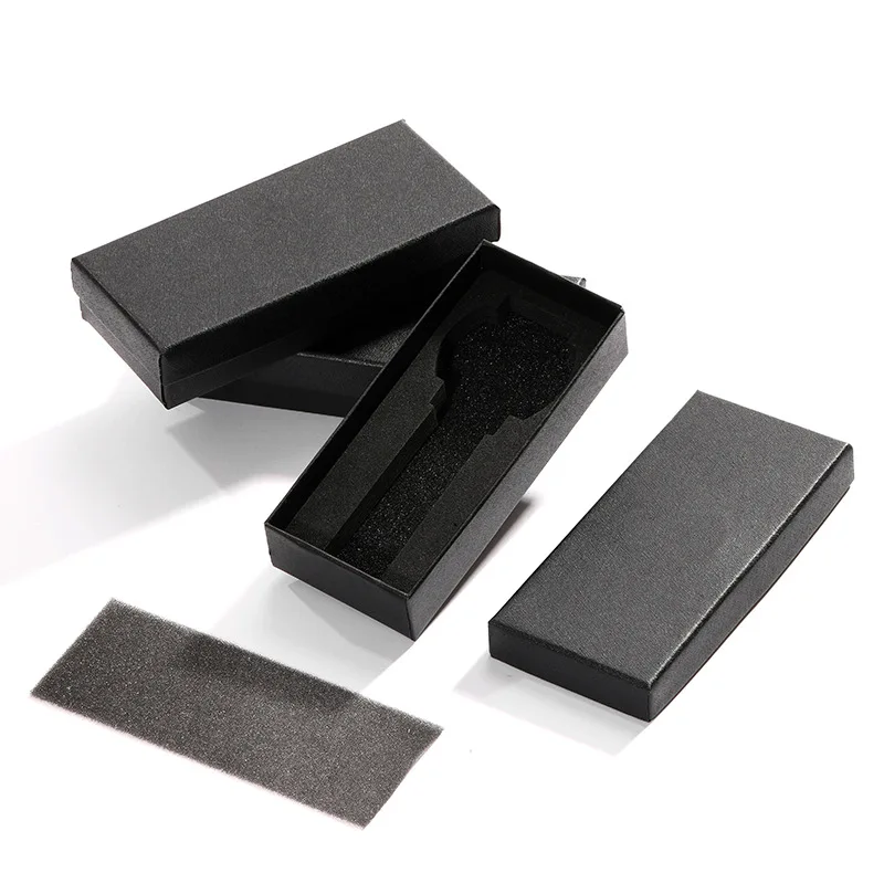 1pc Single Watch Box Delicate Paper Wristwatch Display Case Watch Gift Packaging Box With Sponge Travel Jewelry Organizer Case