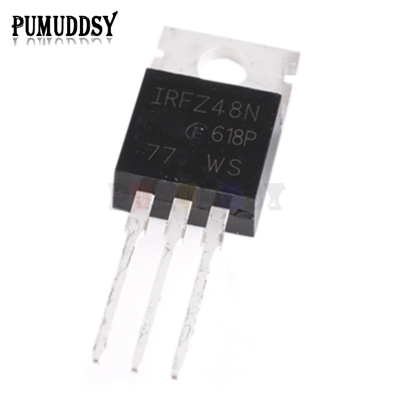 10 Stück IRFZ48N IRFZ48 MOSFET MOSFT 55 V 64 A 14 mOhm 54 nC TO-220 neues IRFZ48NPBF