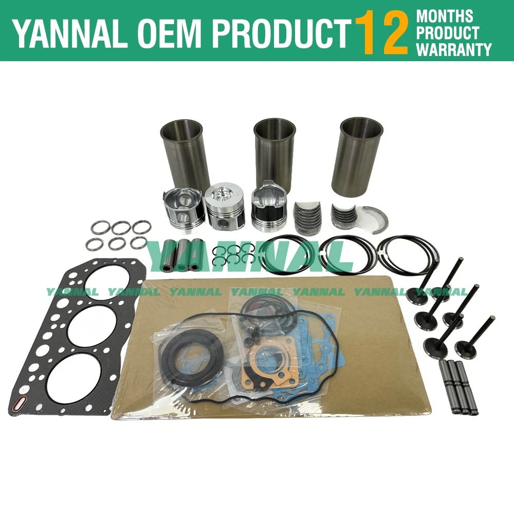 3TN75 3TN75L 3TN75-RJ Overhaul Rebuild Kit For Yanmar Engine John Deere 855 856