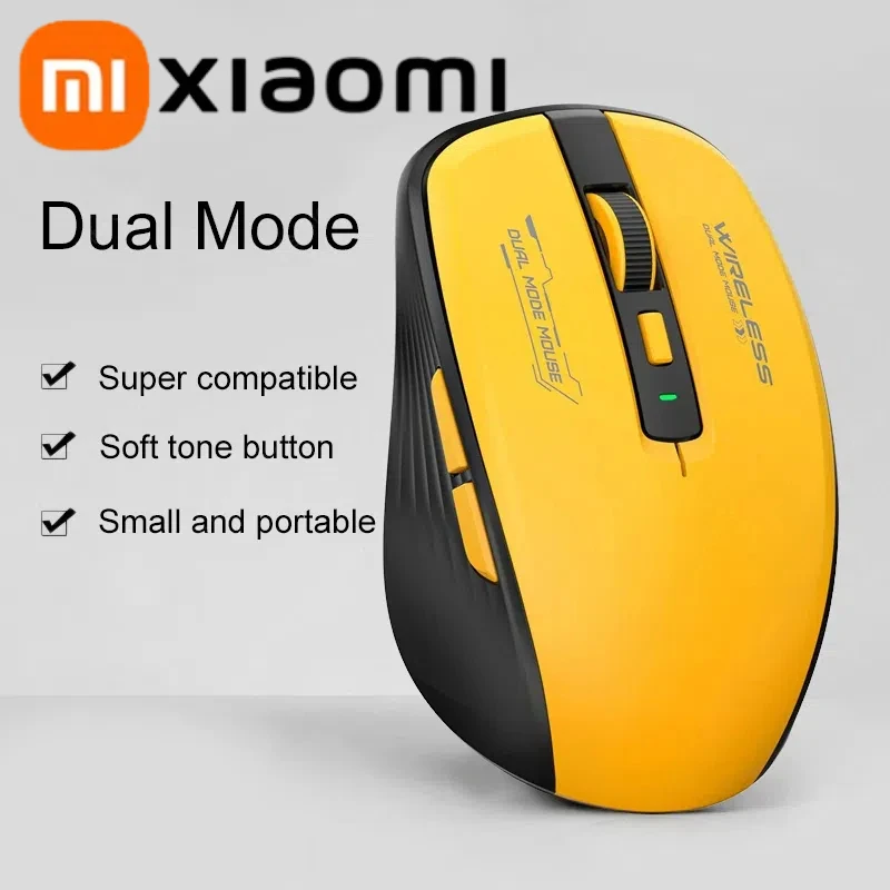 

Xiaomi M303L Wireless Bluetooth Mouse 2.4G Dual Mode 1600 DPI Silent Portable Tablet Notebook Office Mouse For PC Android Ios