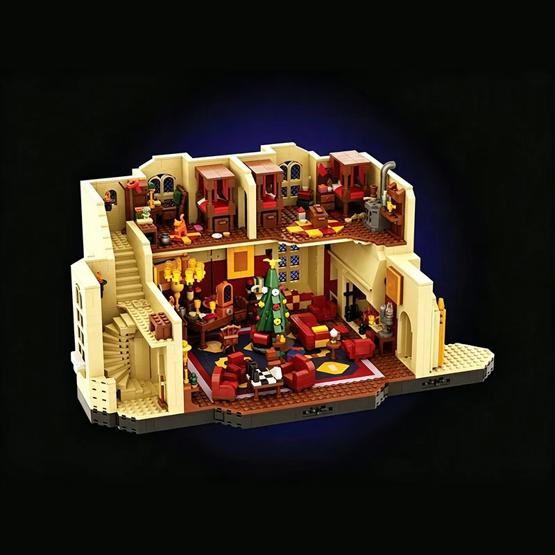 Magical Movie Model MOC Building Bricks Castle Common Room Modular Technology Gifts Holiday Assemble Children Toys Suit