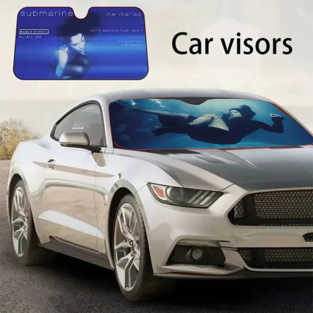 

Band No One Noticed The M-Marias Windshield Sunshade Anime Cute Car Front Windshield 70x130cm Sun Visor Heat Reflector