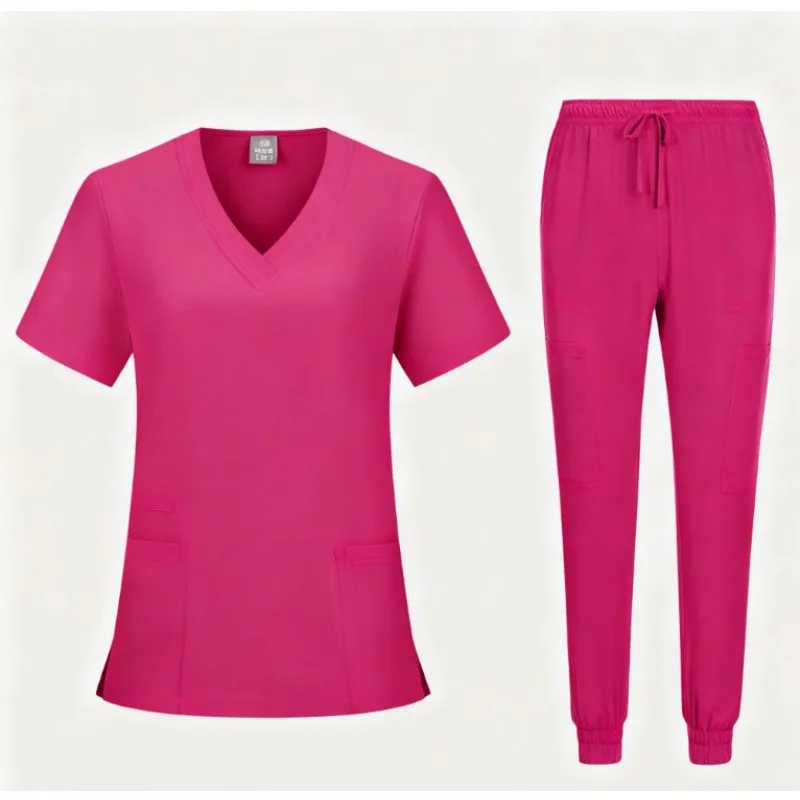 Set Scrub V-Neck - Seragam yang Nyaman & Bernapas untuk Dokter dan Perawat