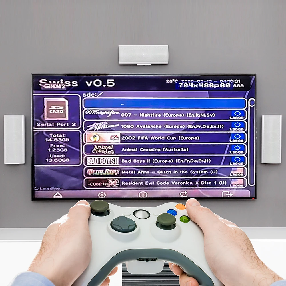 SD2SP2 Adapter TF-Kartenleser für Nintendo Gamecube + Boot Disc Mini DVD Spielzubehör