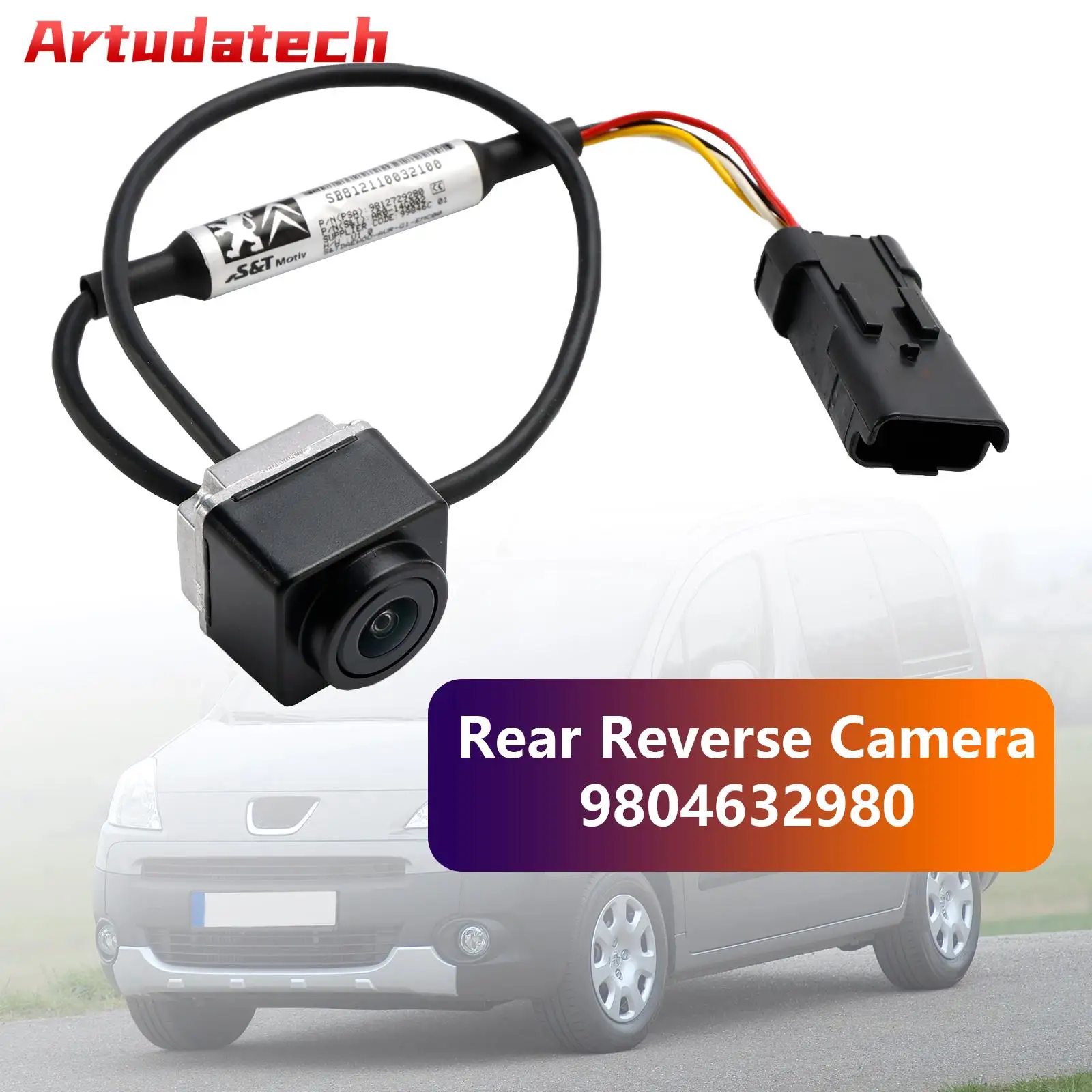 

Artudatech Rear Reverse Camera 9804632980 for Citroen Berlingo Peugeot 3008 508 Partner