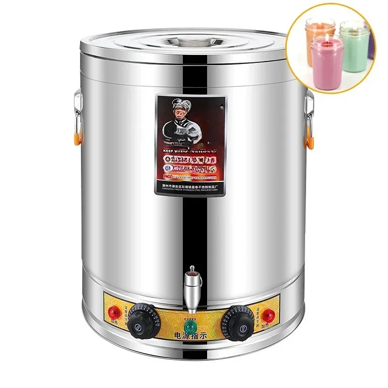 Electric Soy Wax Melter Warmer for 304 Stainless Steel Full Chassis Heating Evenly Tea Light Candle  Wholesale