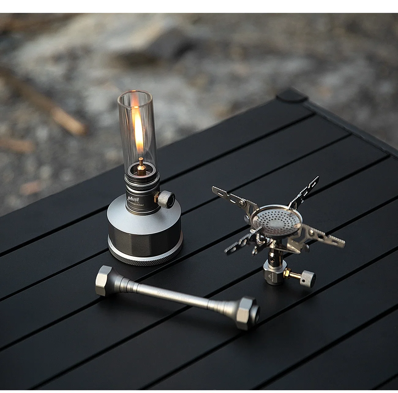 Mountainhiker Camping-Lichtofen 4-in-1-Set, tragbares Gaslampen-Brenner-Set für Outdoor-Camping, Wandern, Picknick, Überlebensausrüstung – Detail 15