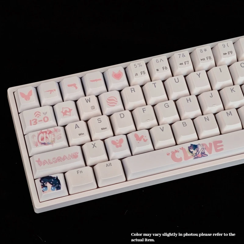 Valoran Clove Keycaps Character Themed Key Cap Pbt Material Five Sided Thermal Sublimation Woting Mechanical Keyboard Keycaps