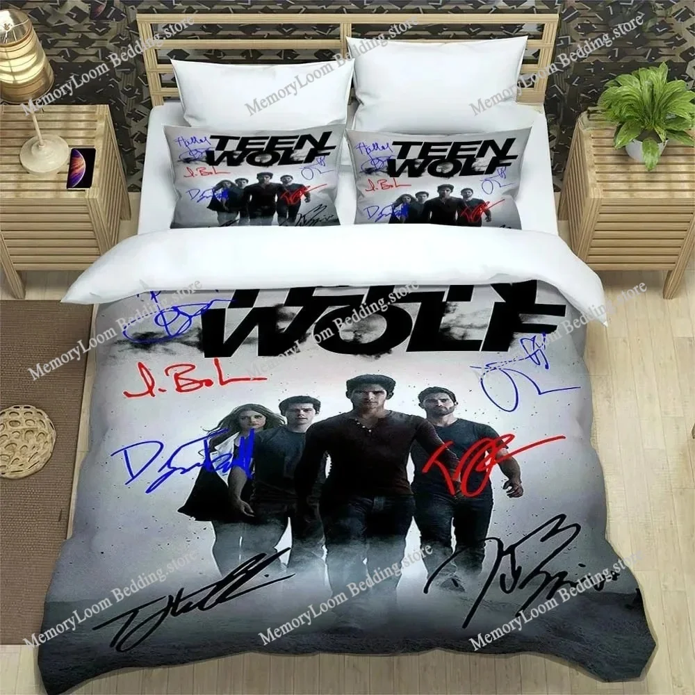 

Fashion TV series Teen Wolf Bedding Set Single Twin Full Queen King Size Bed Set Adult Kid Bedroom Duvetcover Set Home Textile