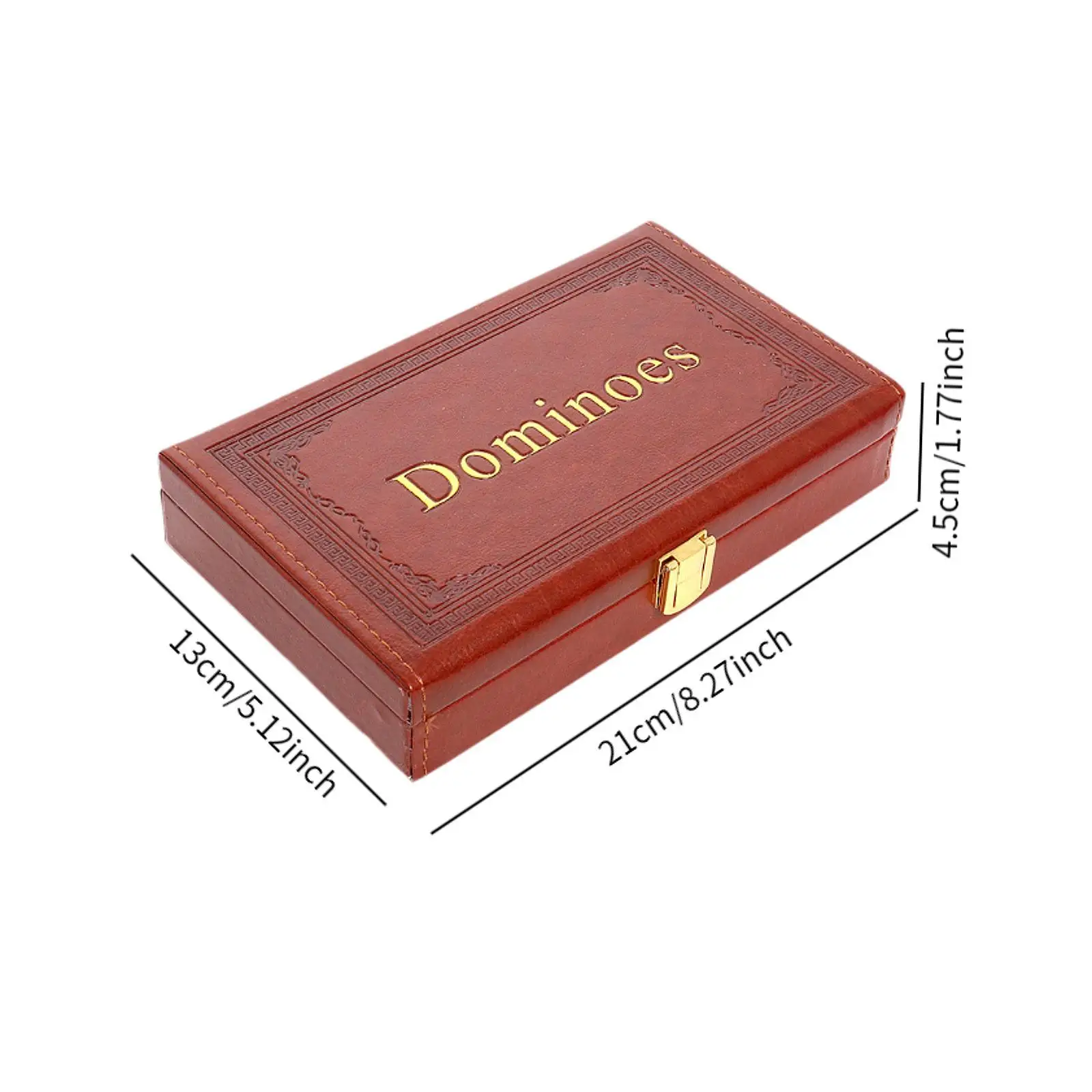 Complete Dominoes Set Melamine Material Boxed Design Table Puzzle Game for Travel Family Fun
