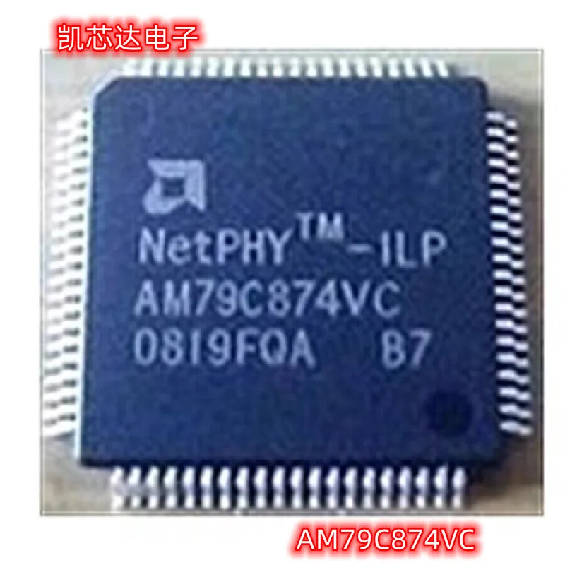 5pcs AM79C874VC TQFP80 AM 79C874 VC NetPHY-1LP Low Power 10/100-TX/FX Ethernet Transceiver